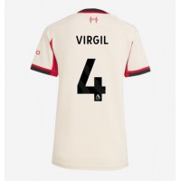 Liverpool Virgil van Dijk #4 Fotballklær Bortedrakt Dame 2025-26 Kortermet